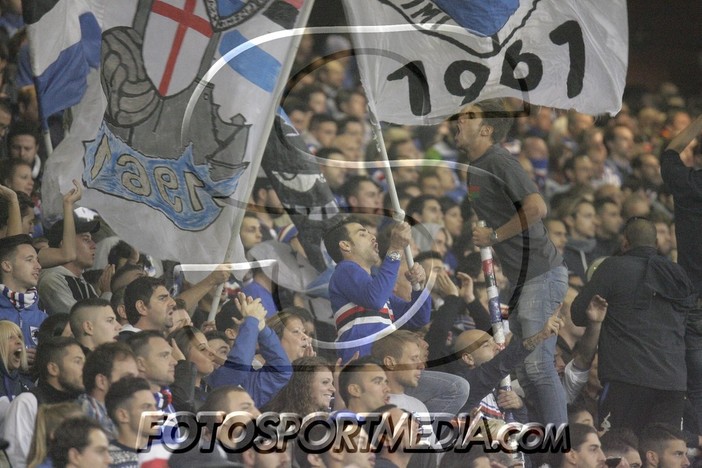 Le foto-tifo di Sampdoria-Roma