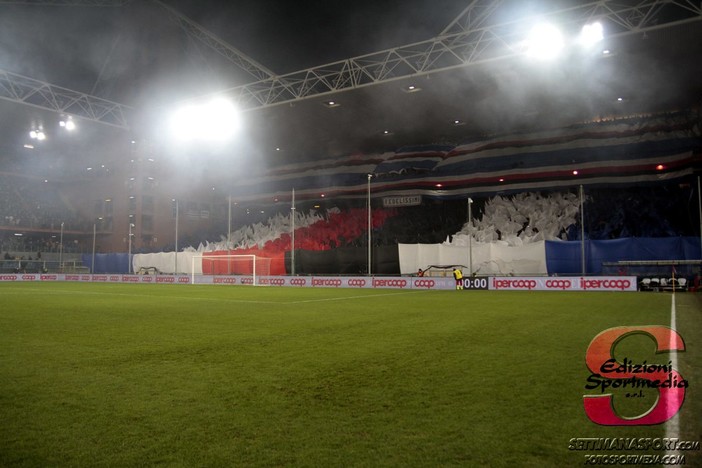 FOTO-TIFO I sampdoriani al derby