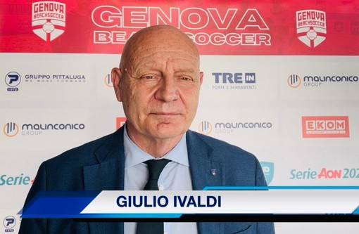 GENOVA BEACH SOCCER: LA PRESENTAZIONE DELLA STAGIONE 2022, L'INTERVISTA A GIULIO IVALDI (VIDEO)