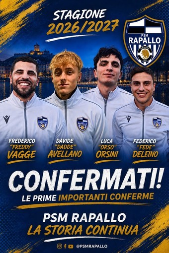 PRIMA CATEGORIA È tempo di conferme in casa PSM Rapallo PRIMA CATEGORIA È tempo di conferme in casa PSM Rapallo