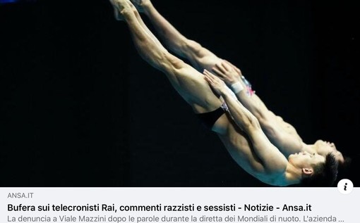 BUFERA SUI TELECRONISTI RAI AI MONDIALI DI NUOTO Il commento di Tiziano Pesce