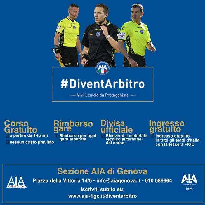 Nuovo Corso Arbitri di Calcio FIGC a partire dal 6 Ottobre Nuovo Corso Arbitri di Calcio FIGC a partire dal 6 Ottobre
