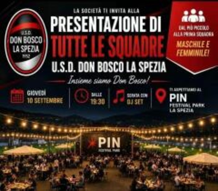 Calcio - Il Don Bosco Spezia presenta tutte le sue squadre Calcio - Il Don Bosco Spezia presenta tutte le sue squadre