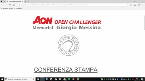 Aon Open Challenger - Memorial Giorgio Messina