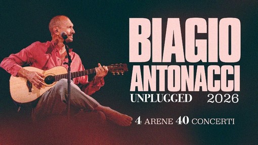BIAGIO ANTONACCI: La prossima estate il ritorno sul palco con il tour UNPLUGGED 2026. 4 arene, 40 concerti