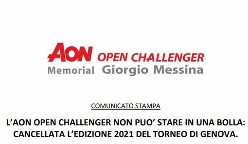 TENNIS/ L’AON OPEN CHALLENGER NON PUO’ STARE IN UNA BOLLA