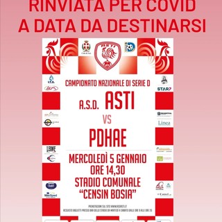 SERIE D Rinviata un'altra partita