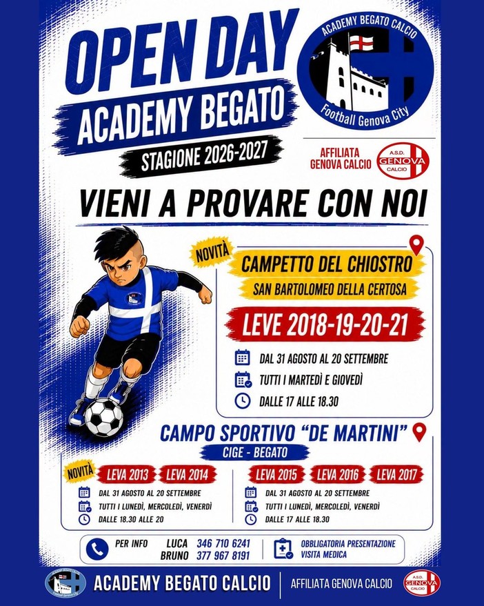 ACADEMY BEGATO Gli Open Day ACADEMY BEGATO Gli Open Day