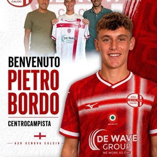 GENOVA CALCIO Benvenuto a Pietro Bordo