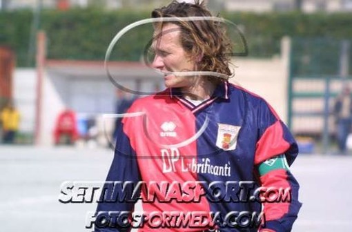 Paolo Boccardo nel 2003 quando era capitano del Genoa Club Campomorone.