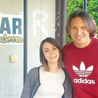 LA FOTO - Edgar Barreto al bar del Serra Riccò