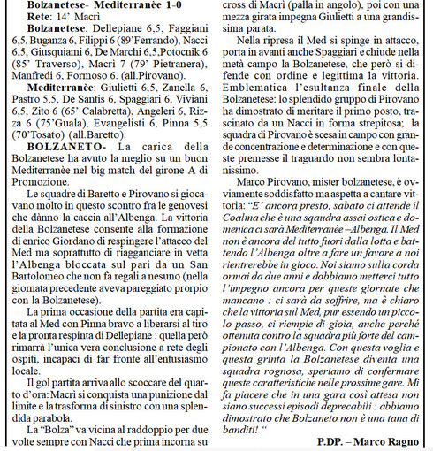 AMARCORD#121: riviviamo il calcio dei dilettanti...