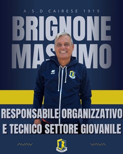 CAIRESE Nuova figura nel settore giovanile