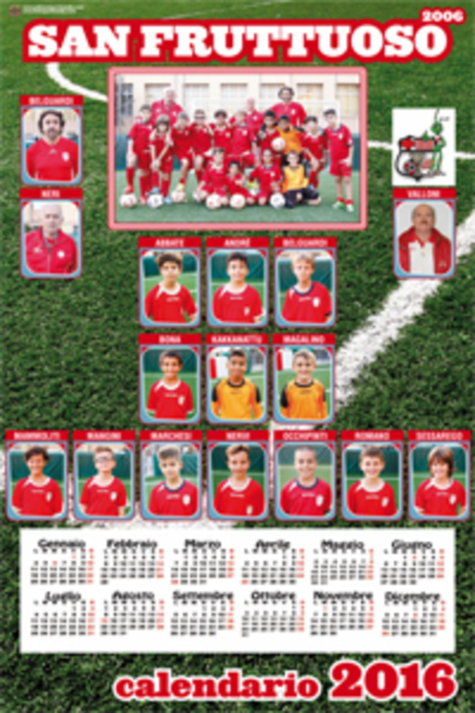 Regalate e regalatevi i calendari 2016 con la vostra squadra