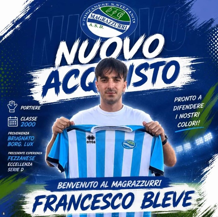 MAGRA AZZURRI Benvenuto a Francesco Bleve MAGRA AZZURRI Benvenuto a Francesco Bleve