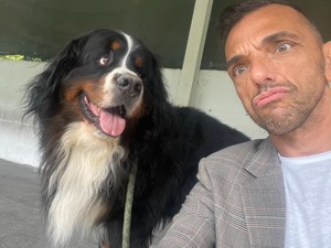 Fabio con il suo inseparabile Titan