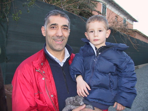 Frank Bobba con il figlio in una foto di una decina di anni fa