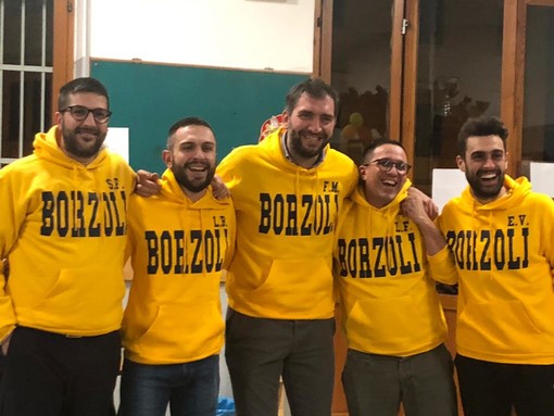 Monteggi con tutto lo staff del Borzoli