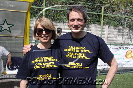 Cinzia Bardelli e Roberto Varlani nel giorno della promozione