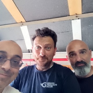 Mister Bazzi con il nostro Sorbello e Antonio Donato