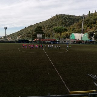 L'ingresso in campo di Bogliasco - Campese