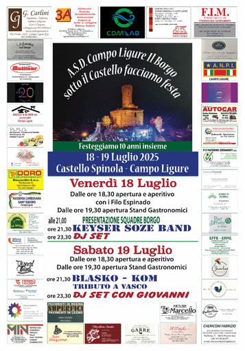 CAMPO LIGURE IL BORGO Venerdi e sabato la grande festa a Castello Spinola