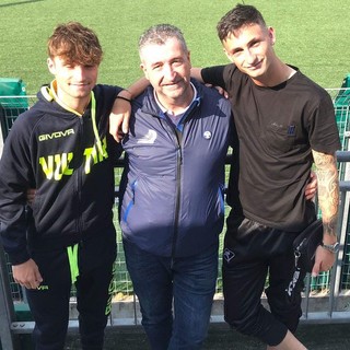 Fabrizio con i figli Davide e Cristiano