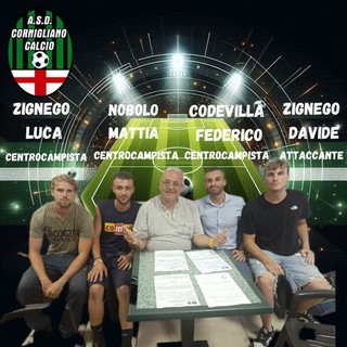 CORNIGLIANO CALCIO Altri quattro rinforzi