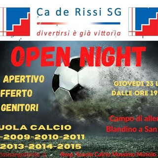 CADERISSI Questa sera OPEN NIGHT