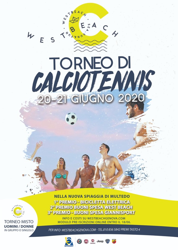 CALCIO TENNIS Sulla spiaggia di Multedo appuntamento per il 20/21 giugno