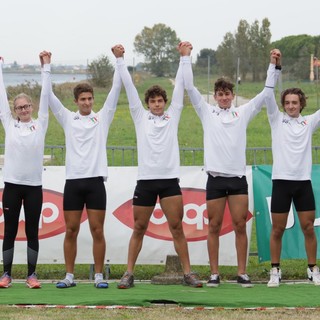 Titolo italiano nella Yole a 4 Junior per la Canottieri Sampierdarenesi a Ravenna