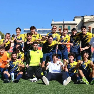 Carmagnini esulta con tutto il Castagna