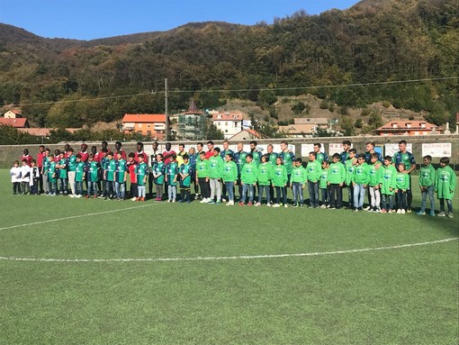 LA FOTO - Campo Ligure il Borgo e Afrodecimo, bimbi in campo e Nutella Party
