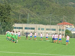 Calvarese che si oppone alla corazzata Bogliasco all'esordio ufficiale stagionale per entrambe le compagini