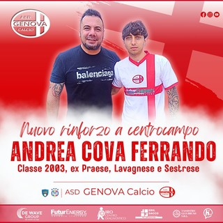 GENOVA CALCIO Arriva anche Cova Ferrando