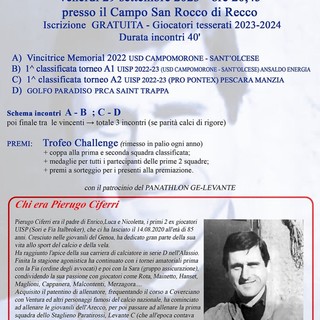 UISP Venerdì in campo il Memorial Ciferri