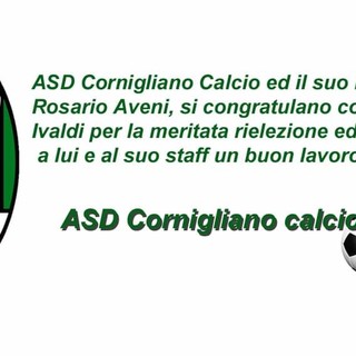 ELEZIONI FIGC Le congratulazioni del Cornigliano Calcio al presidente Ivaldi