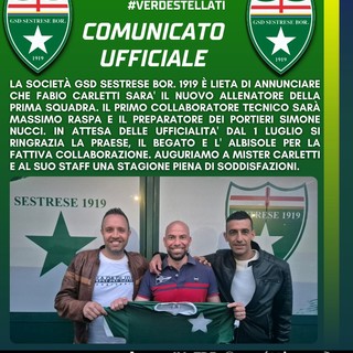 SESTRESE Carletti adesso è ufficiale