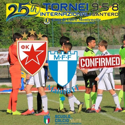 TORNEO INTERNAZIONALE 958 SANTERO DI CAIRO Due grandi società straniere hanno aderito