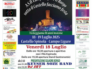 CAMPO LIGURE IL BORGO Venerdi e sabato la grande festa a Castello Spinola