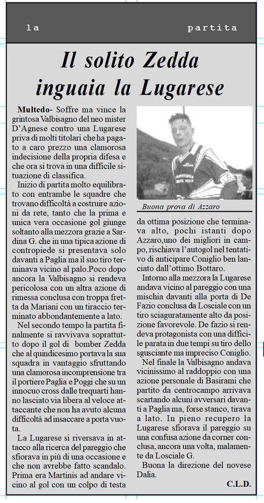 AMARCORD#129: riviviamo il calcio dei dilettanti...