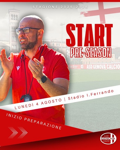 GENOVA CALCIO Domani parte la stagione 25/26