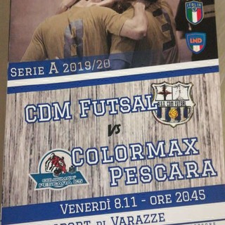 CALCIO A 5 Venerdi sera a Varazze il CDM ospita il Pescara