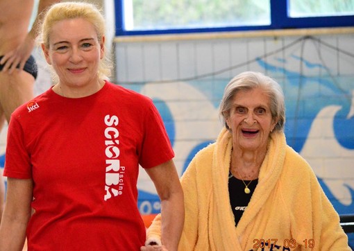 Alba Caffarena, la nuotatrice più longeva della Liguria