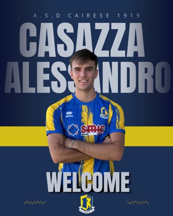 CAIRESE Arriva anche Alessandro Casazza CAIRESE Arriva anche Alessandro Casazza