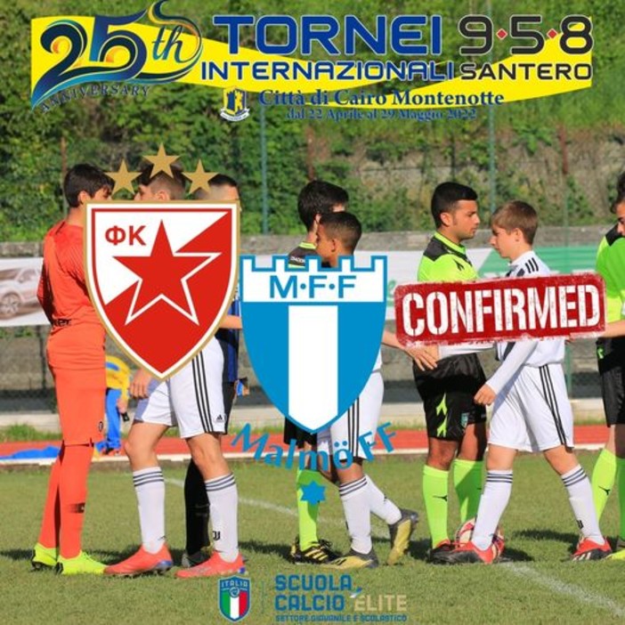 TORNEO INTERNAZIONALE 958 SANTERO DI CAIRO Due grandi società straniere hanno aderito