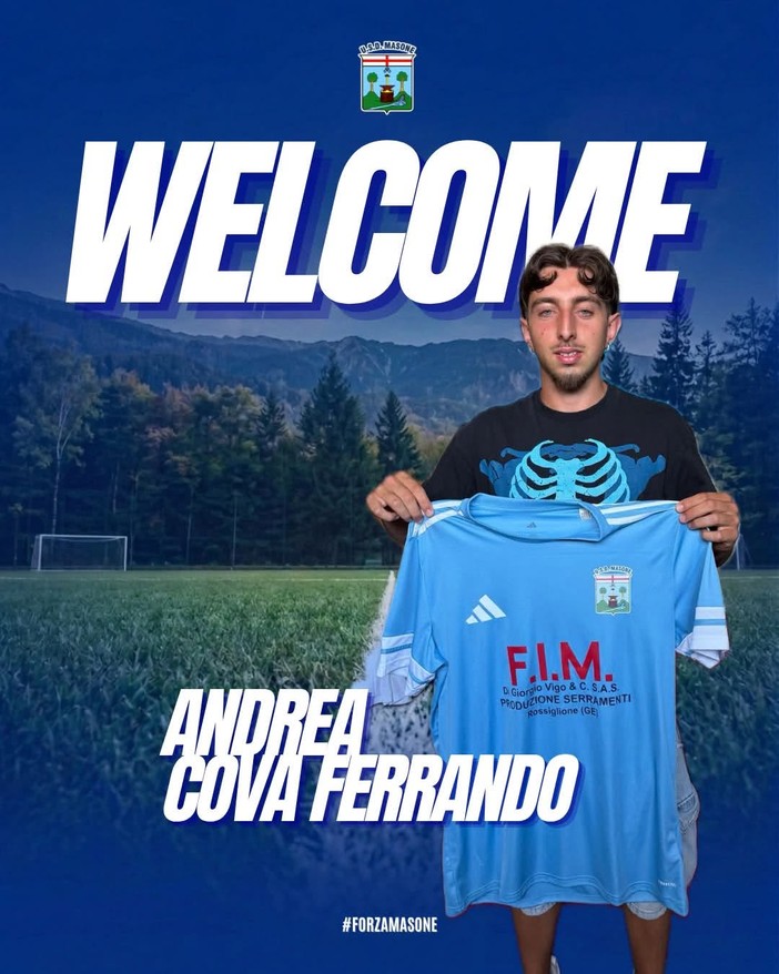 MASONE Benvenuto ad Andrea Cova Ferrando MASONE Benvenuto ad Andrea Cova Ferrando