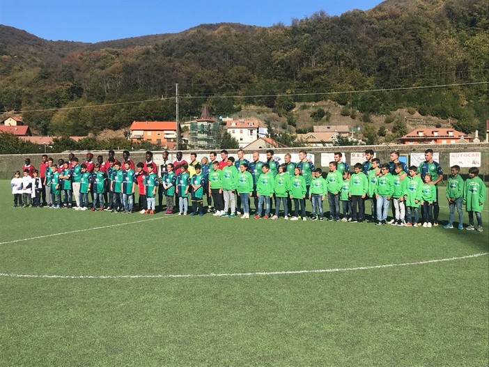 LA FOTO - Campo Ligure il Borgo e Afrodecimo, bimbi in campo e Nutella Party