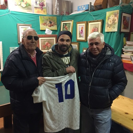 Il presidente Francesco Marcenaro, D'Isanto e il ds della Cella Ennio Franceschelli