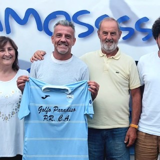 Anna Durio con Flachi, il presidente Revello e il ds Sonetti